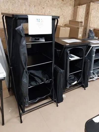 Camping furniture display