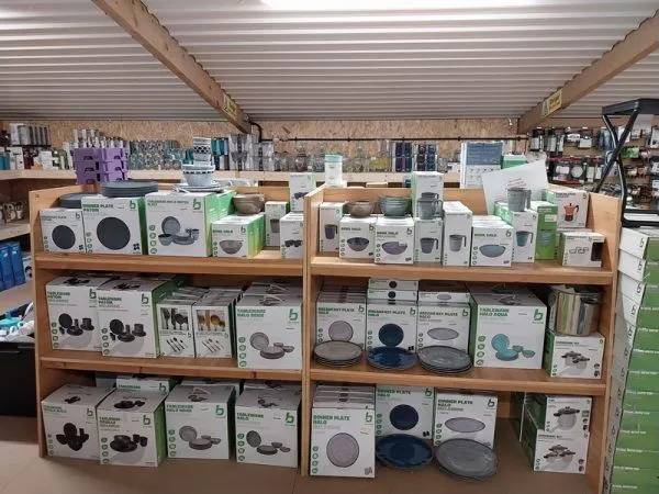 Camping accessories display 2