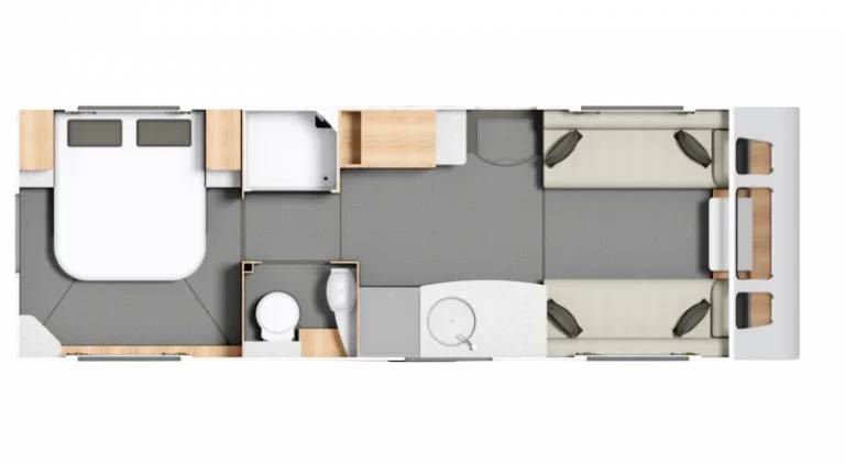 Whirlwind 860 4 berth layout