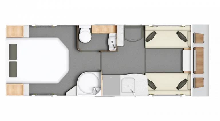 Whirlwind 550 4 berth layout